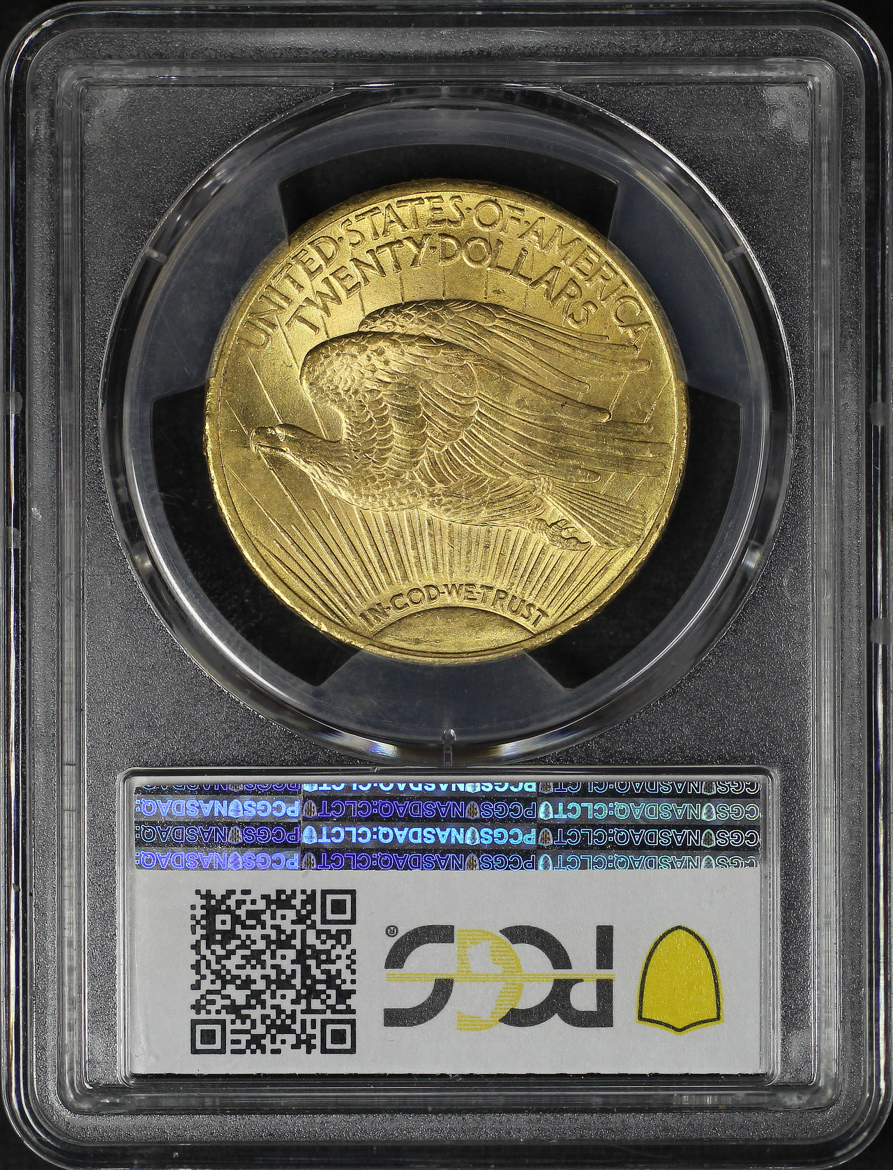 Reverse of this 1911 St. Gaudens $20 PCGS MS-64