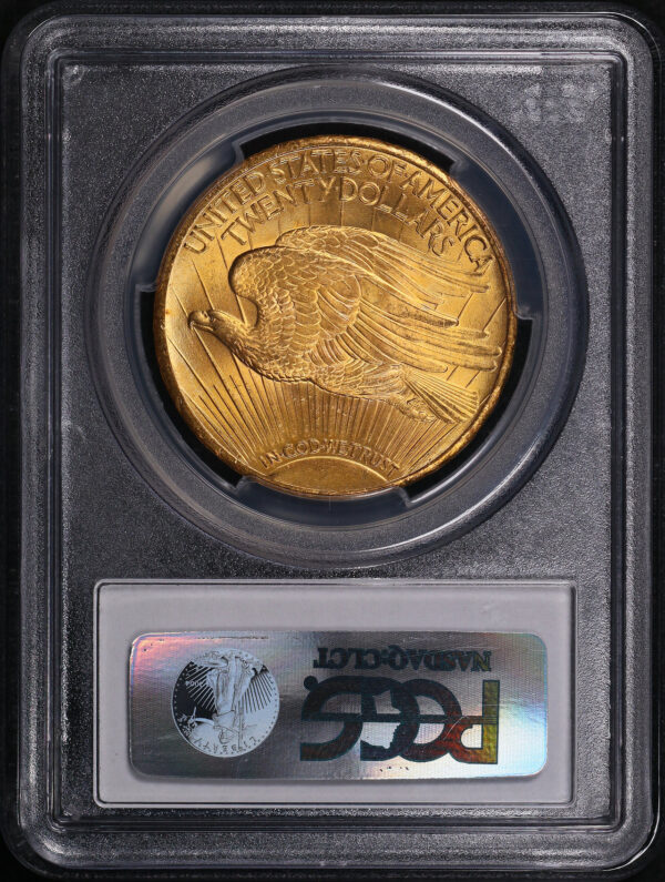 Reverse of this 1928 St. Gaudens $20 PCGS MS-66