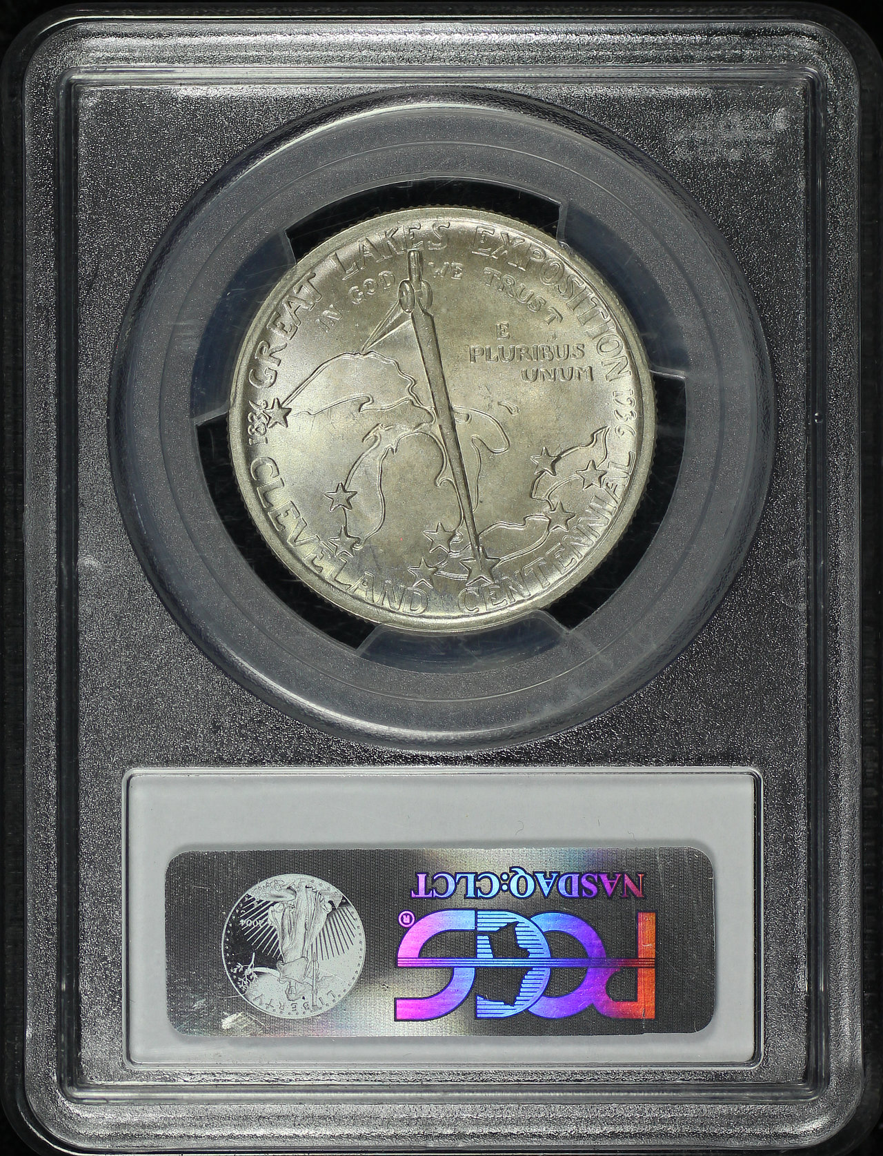 Reverse of this 1936 50C Cleveland Silver Commemorative PCGS MS-65