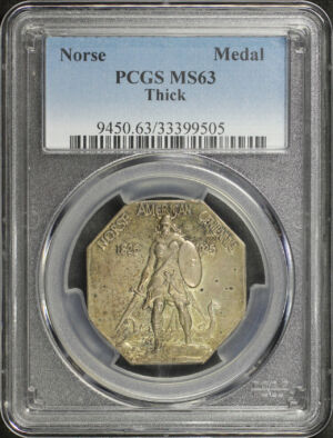 Obverse of this 1925 Norse American, Thick PCGS MS-63