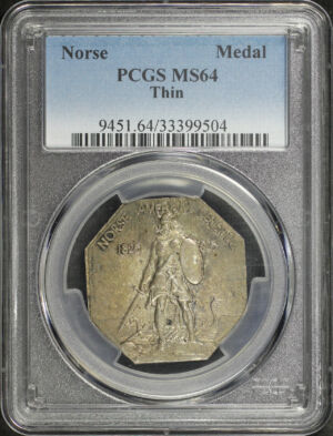 Obverse of this 1925 Norse American, Thin PCGS MS-64