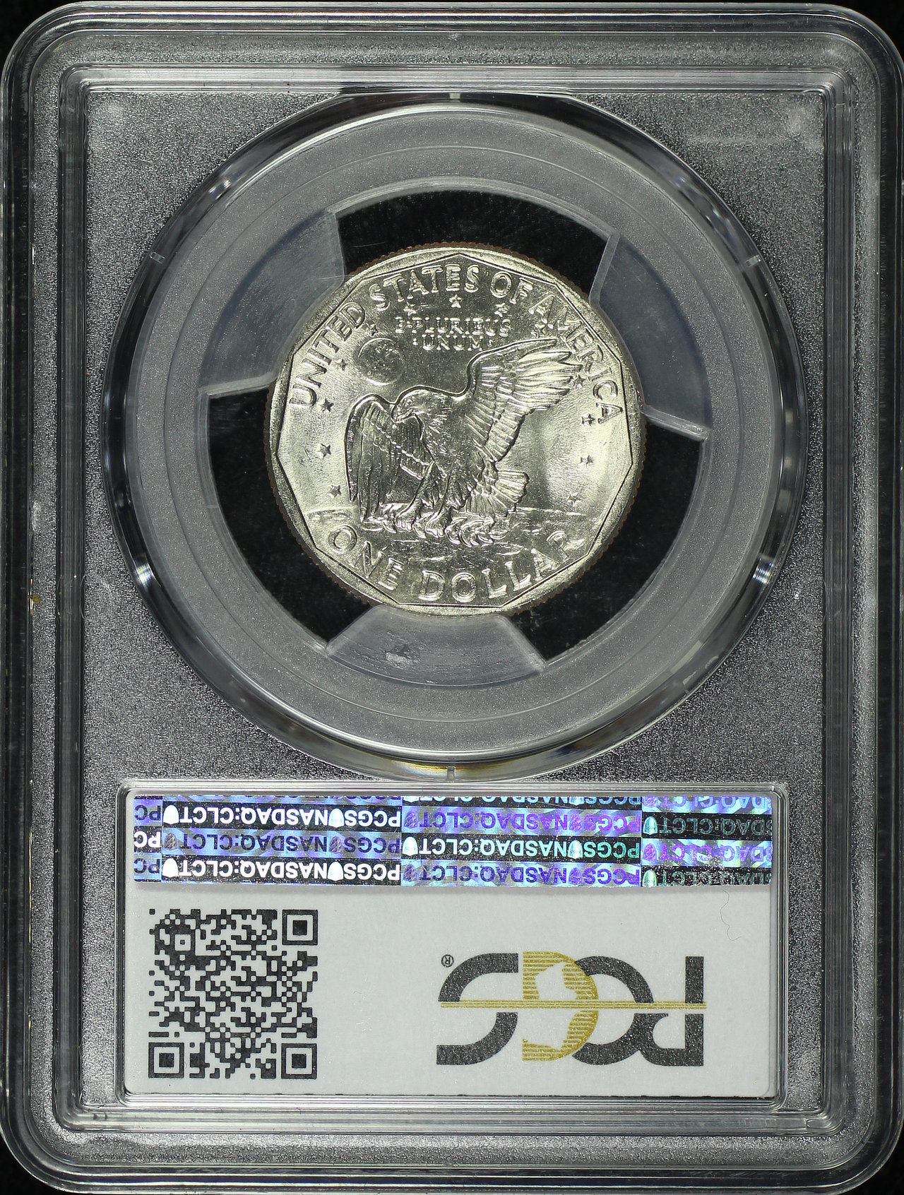 Reverse of this 1980-S Susan B. Anthony Dollar PCGS MS-65