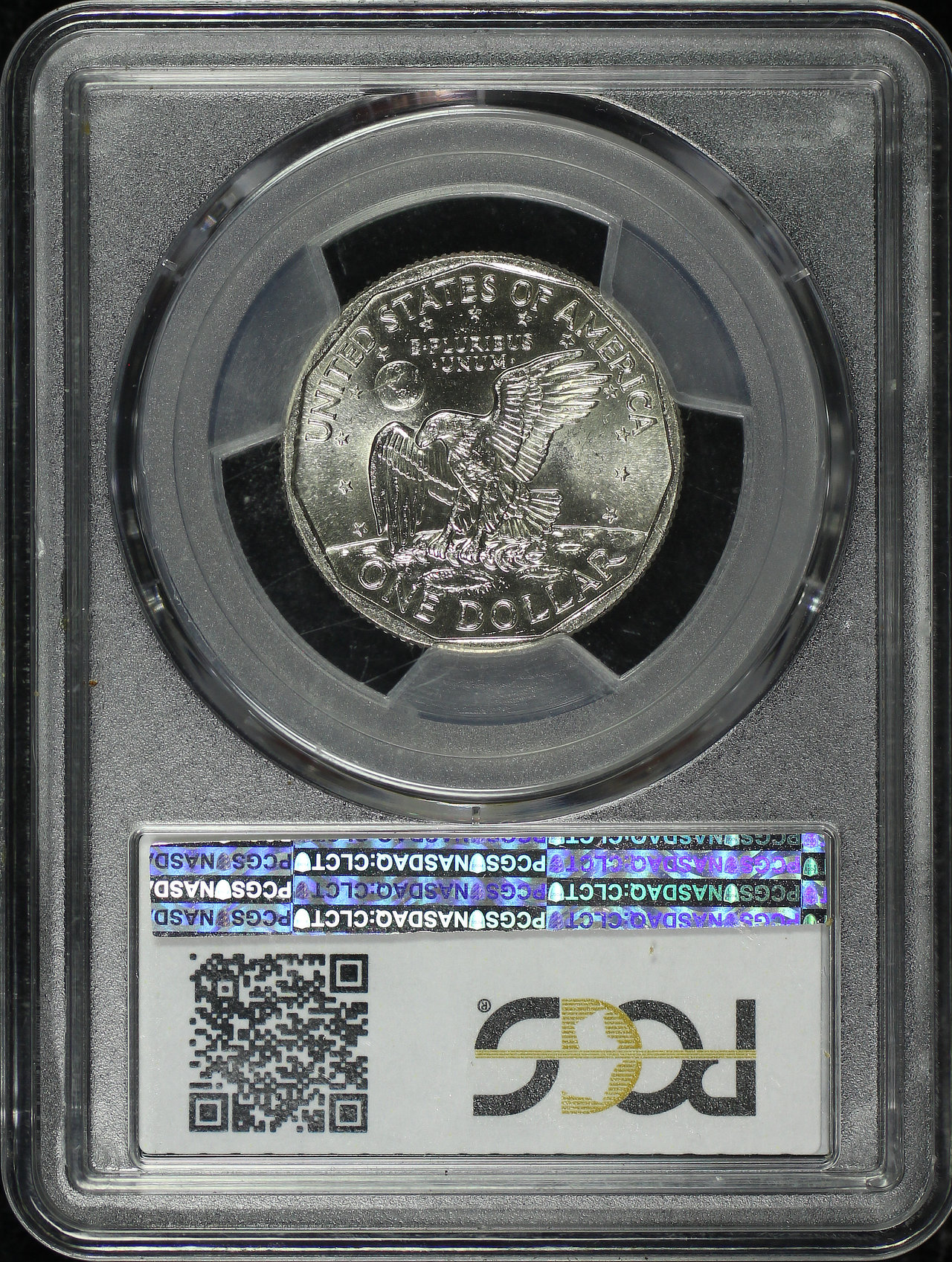 Reverse of this 1999-P Susan B. Anthony Dollar PCGS MS-63