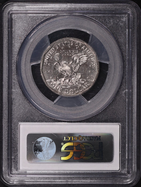 Reverse of this 1999-D Susan B. Anthony Dollar PCGS MS-66
