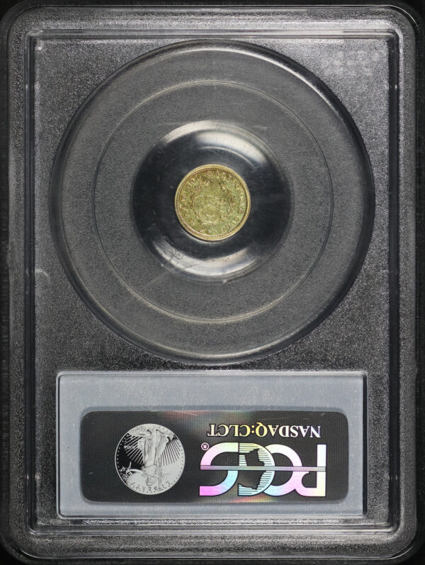 Reverse of this 1853 50C BG-429 Liberty Round California Fractional Gold PCGS AU-58