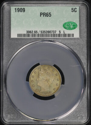 Obverse of this 1909 Liberty Nickel CACG PR-65