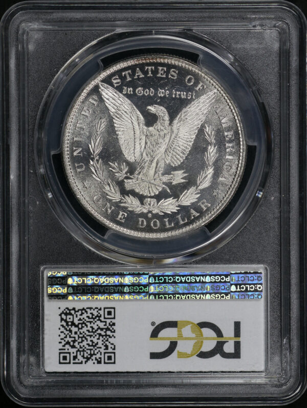 Reverse of this 1880/79-O Top-100 Morgan Dollar VAM-4 80/79 Crossbar PCGS MS-64+ PL CAC