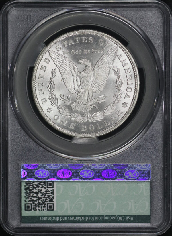 Reverse of this 1878 7TF Morgan Dollar Reverse of 1879 CACG MS-64