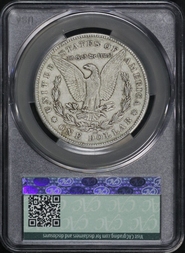 Reverse of this 1878-CC Morgan Dollar CACG XF-40