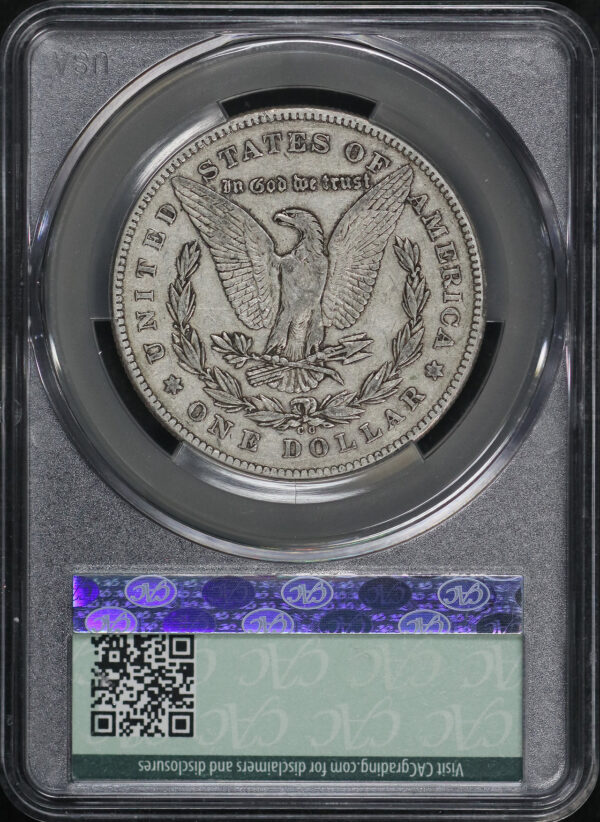 Reverse of this 1878-CC Morgan Dollar CACG XF-40