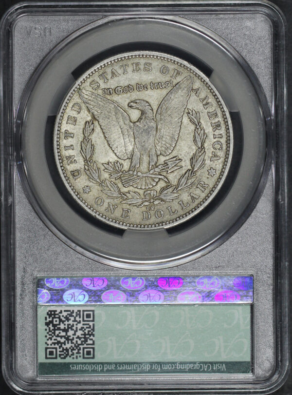 Reverse of this 1879-CC Morgan Dollar CAC XF-45