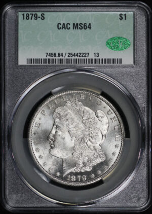 Obverse of this 1879-S Morgan Dollar CACG MS-64