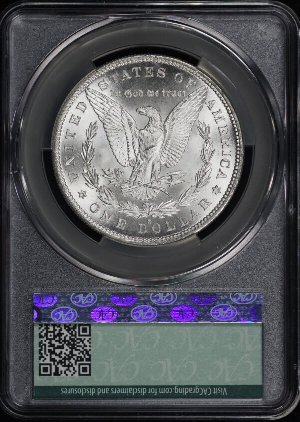 Reverse of this 1879-S Morgan Dollar CACG MS-64