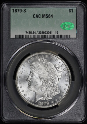 Obverse of this 1879-S Morgan Dollar CACG MS-64