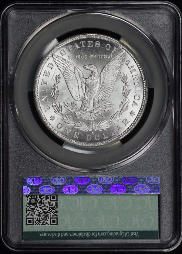 Reverse of this 1879-S Morgan Dollar CACG MS-64