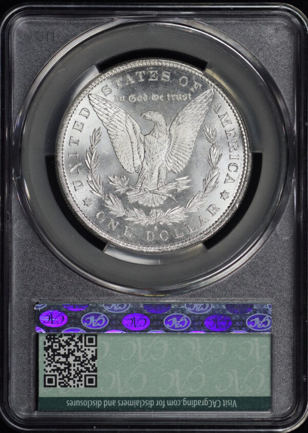 Reverse of this 1879-S Morgan Dollar CACG MS-64