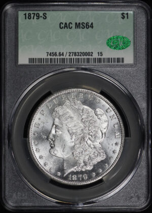Obverse of this 1879-S Morgan Dollar CACG MS-64