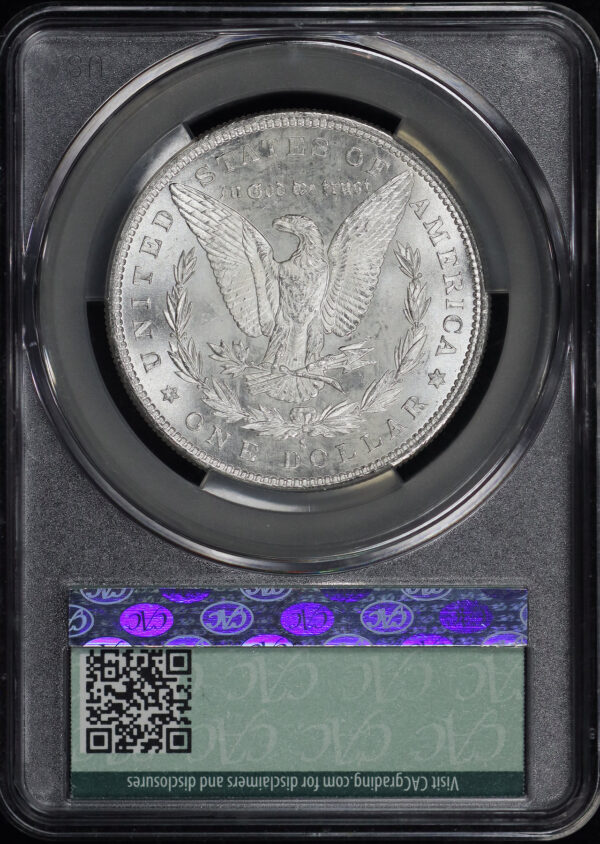 Reverse of this 1879-S Morgan Dollar CACG MS-64