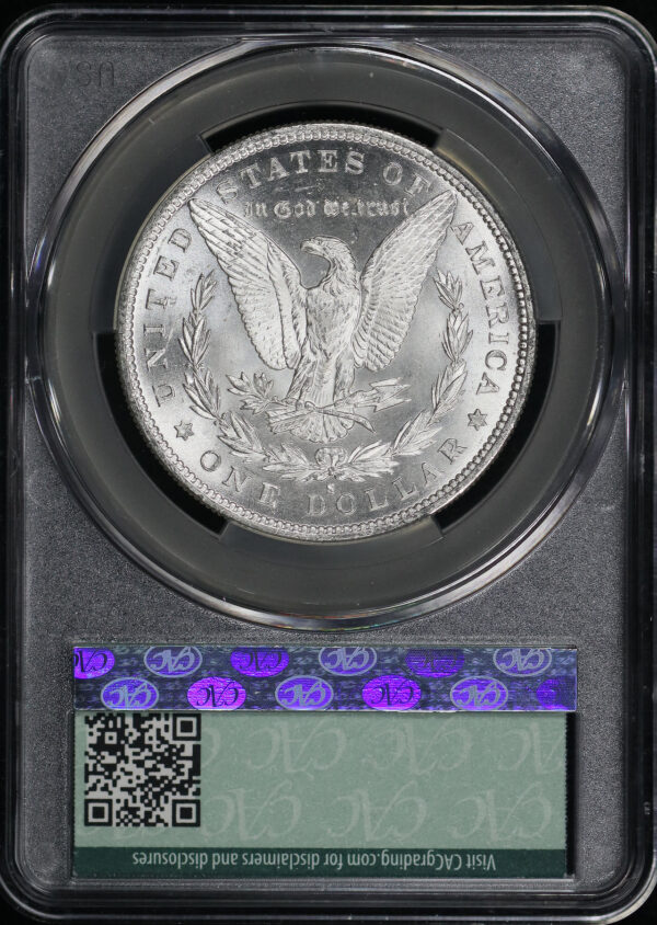 Reverse of this 1879-S Morgan Dollar CACG MS-64