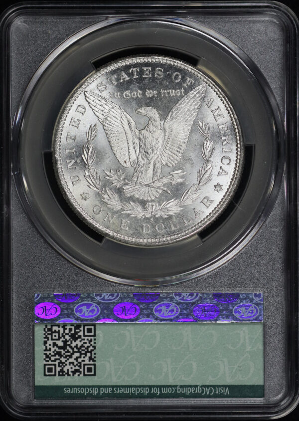 Reverse of this 1879-S Morgan Dollar CACG MS-64
