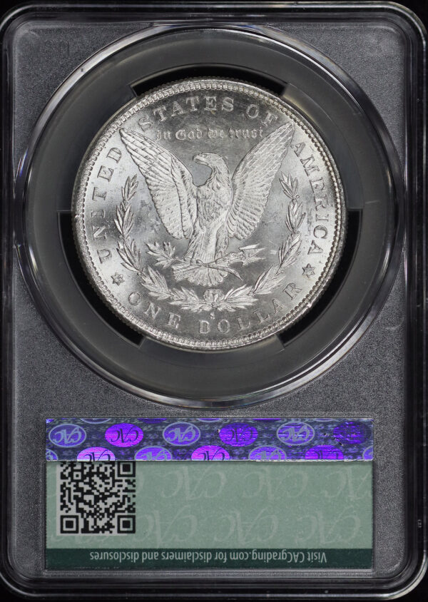 Reverse of this 1879-S Morgan Dollar CACG MS-64