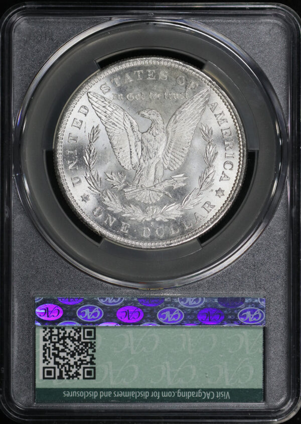 Reverse of this 1879-S Morgan Dollar CACG MS-65