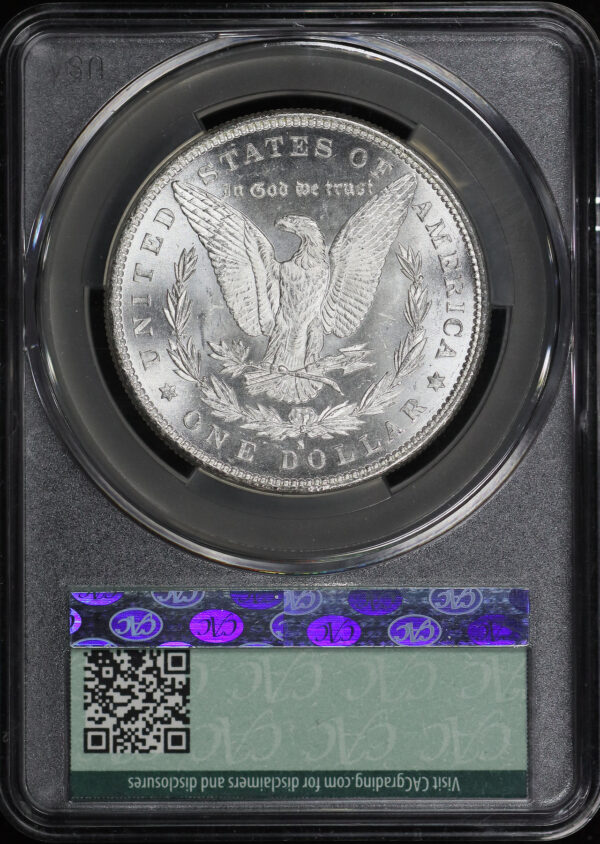 Reverse of this 1879-S Morgan Dollar CACG MS-65