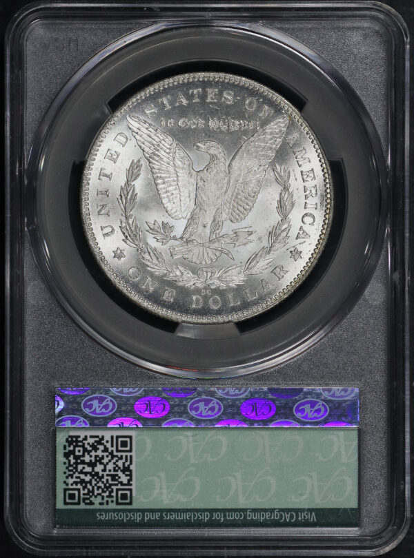 Reverse of this 1880/79-CC Morgan Dollar Reverse of 1878 CACG MS-63