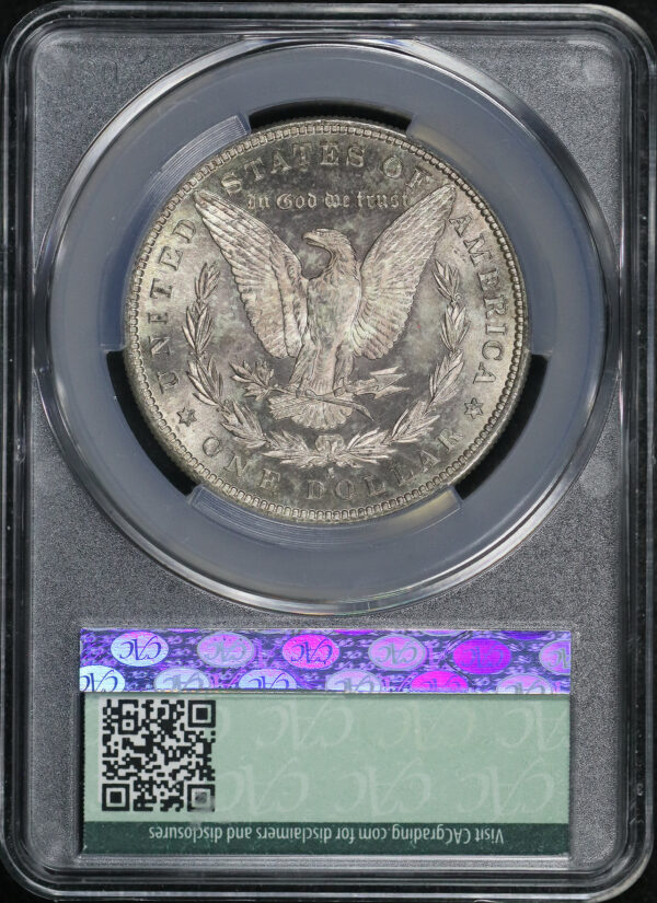 Reverse of this 1880-S Morgan Dollar CACG MS-65