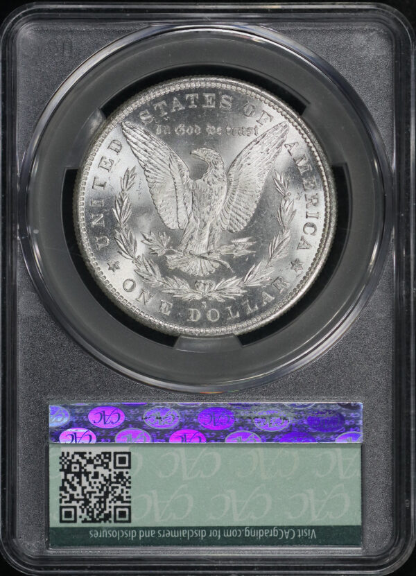 Reverse of this 1880-S Morgan Dollar CACG MS-65