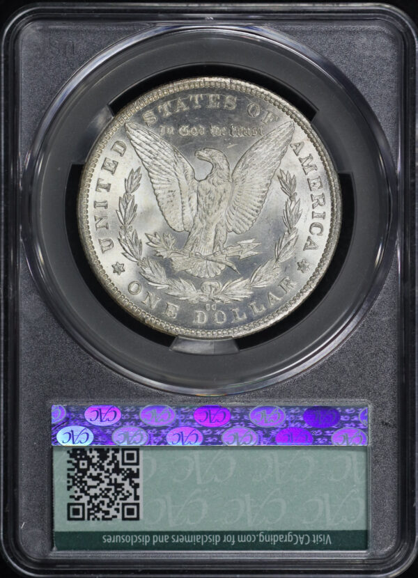 Reverse of this 1881-CC Morgan Dollar CACG MS-66+ Fiery Obverse Toning