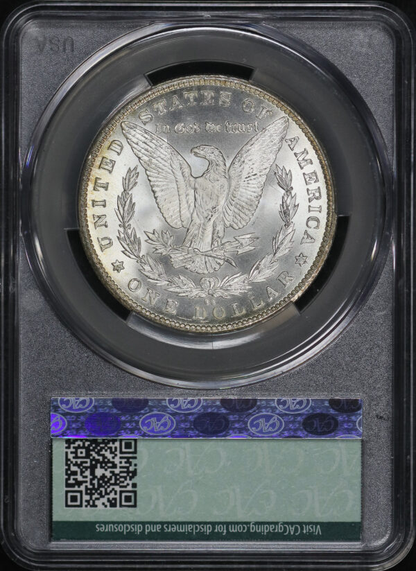 Reverse of this 1882-CC Morgan Dollar CACG MS-64