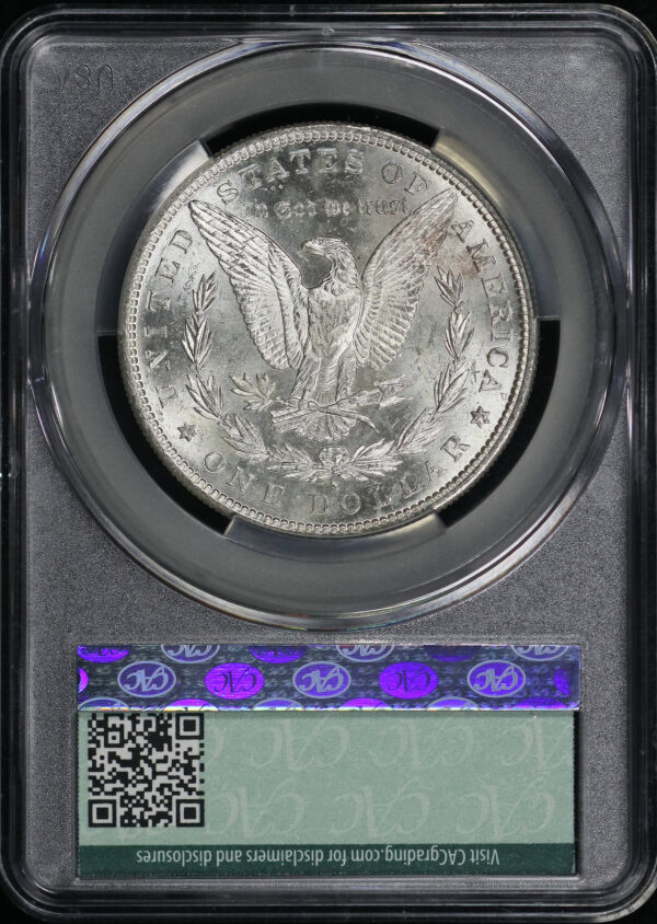 Reverse of this 1882-S Morgan Dollar CACG MS-63