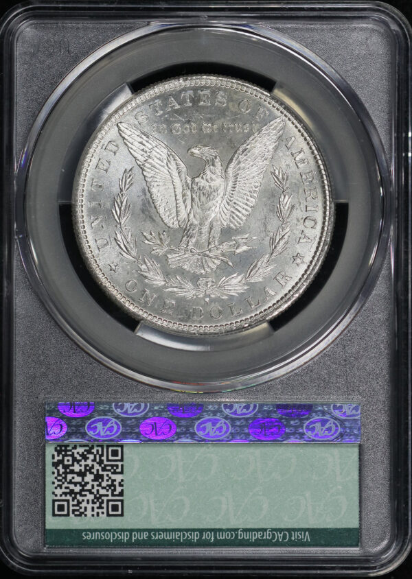 Reverse of this 1882-S Morgan Dollar CACG MS-63