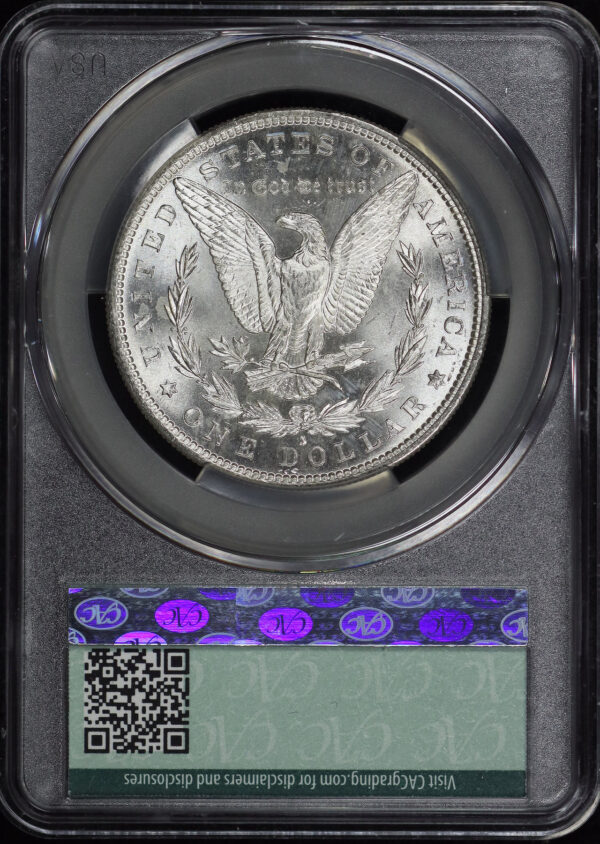 Reverse of this 1882-S Morgan Dollar CACG MS-64