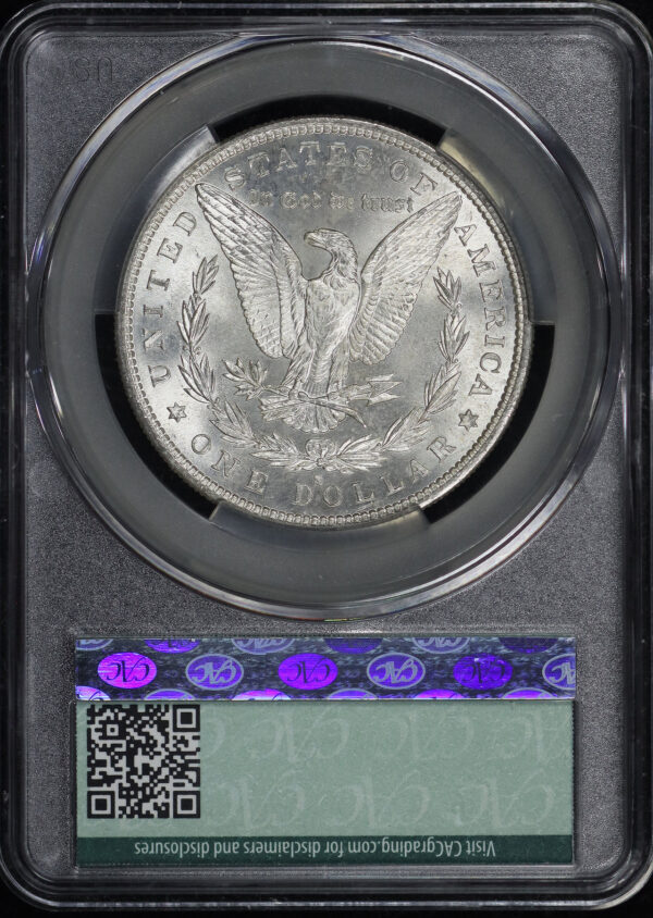 Reverse of this 1882-S Morgan Dollar CACG MS-64