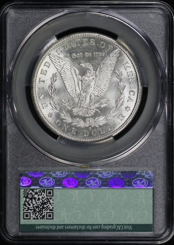 Reverse of this 1882-S Morgan Dollar CACG MS-65