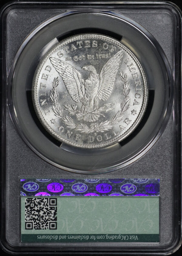 Reverse of this 1882-S Morgan Dollar CACG MS-65