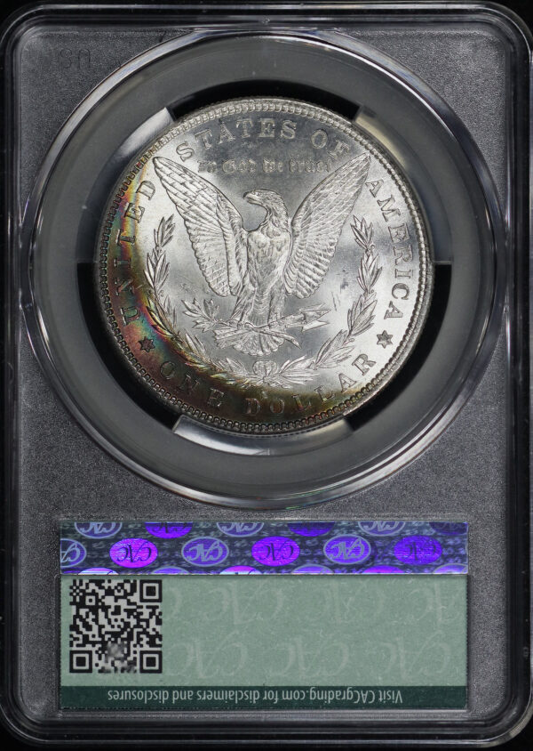 Reverse of this 1882-S Morgan Dollar CACG MS-67
