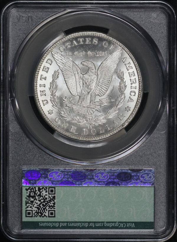 Reverse of this 1883-CC Morgan Dollar CACG MS-64