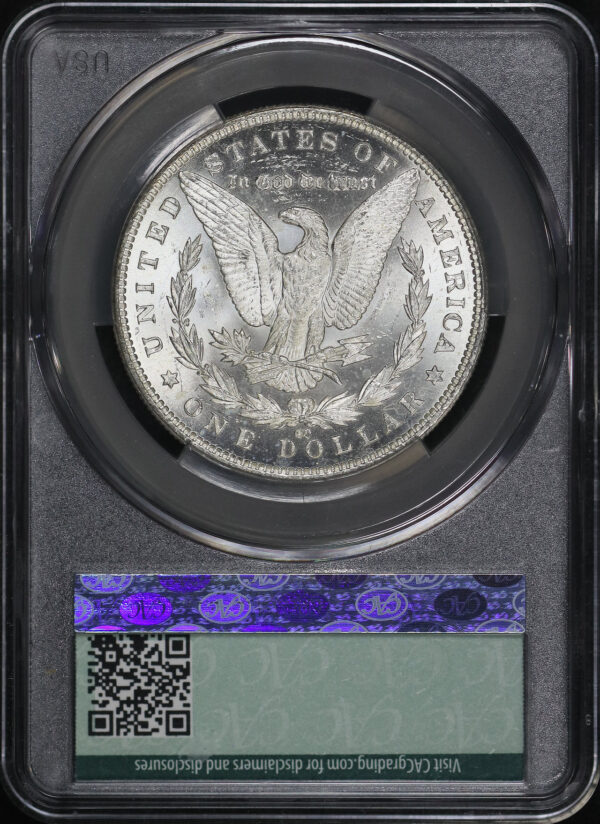 Reverse of this 1883-CC Morgan Dollar CACG MS-64