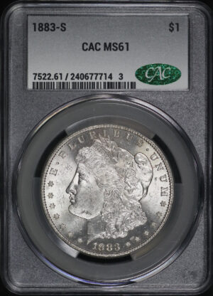 Obverse of this 1883-S Morgan Dollar CACG MS-61