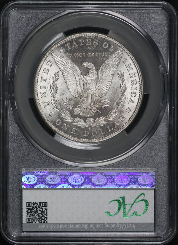 Reverse of this 1883-S Morgan Dollar CACG MS-61