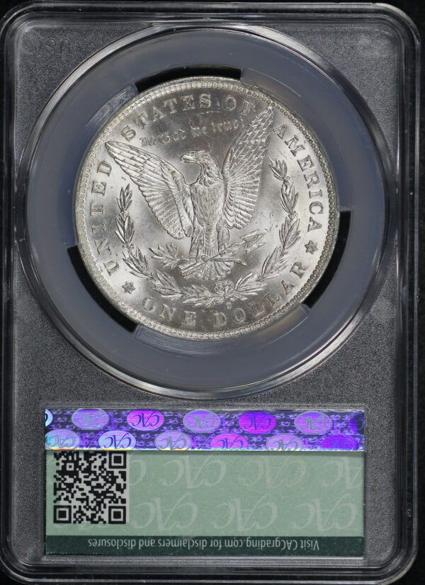 Reverse of this 1884-O Morgan Dollar CACG MS-64