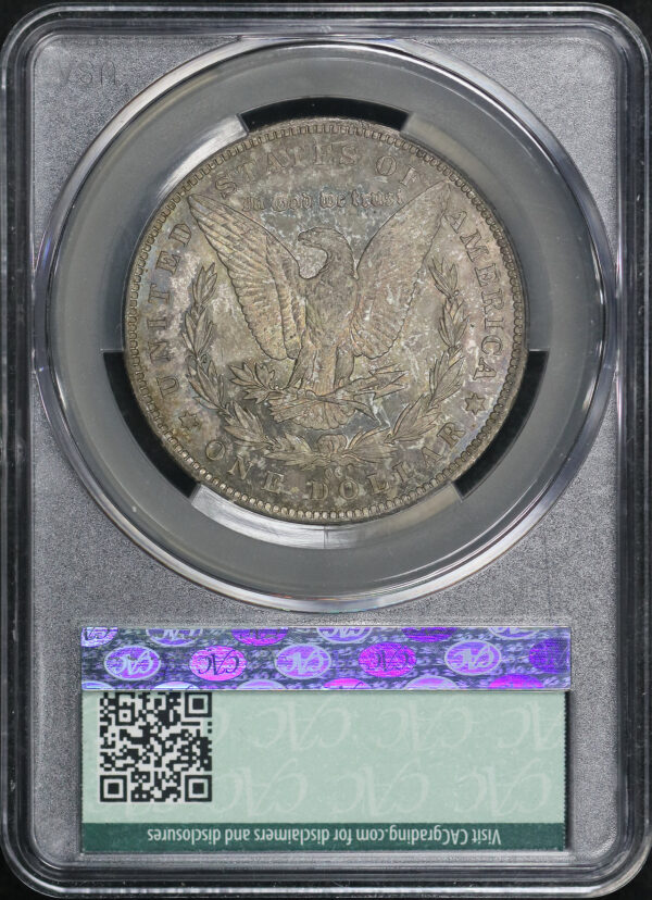 Reverse of this 1885-CC Morgan Dollar CACG MS-62