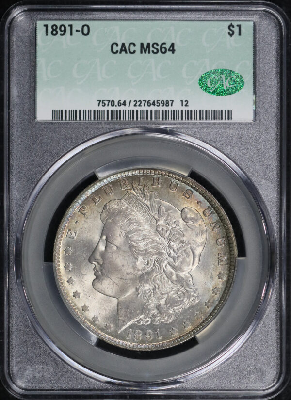 Obverse of this 1891-O Morgan Dollar CACG MS-64