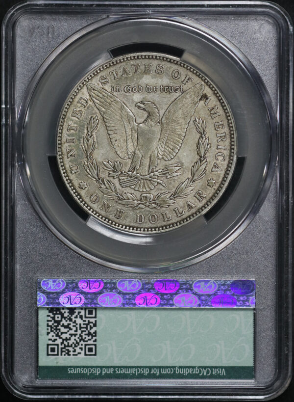 Reverse of this 1893 Morgan Dollar CACG XF-45
