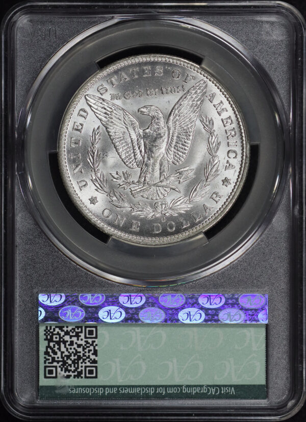 Reverse of this 1892-O Morgan Dollar CACG MS-64