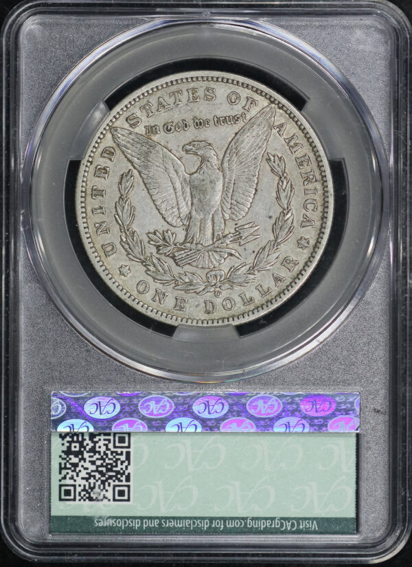Reverse of this 1893-O Morgan Dollar CACG XF-40