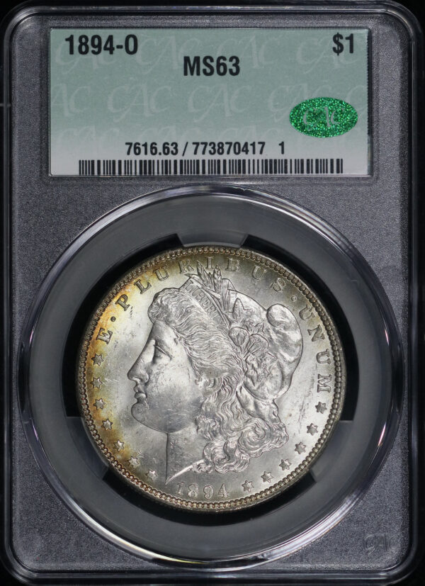 Obverse of this 1894-O Morgan Dollar CACG MS-63